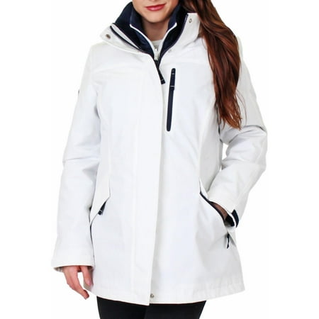 Andrew Marc Womens Winter Cold Weather Basic Coat White