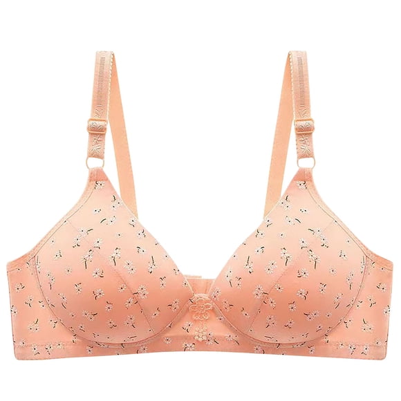 Bra for Women with Gathered Front Design, No Underwire, Nylon-Spandex Blend, Breathable Mesh Panels, Full-Coverage Fit, for Large Bust Sizes