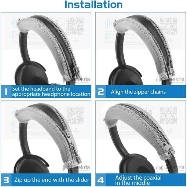 Coussinets d'oreille de remplacement + couvre-chef pour casque Bose  SoundTrue Around-Ear, AE2, AE2i, AE2w Head + 