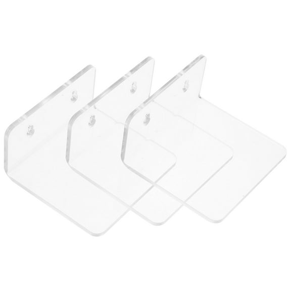 Toyvian 1Set Clear Acrylic Plant Shelf Wall Mounted Window Display Rack for Indoor Plants