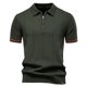 thumbnail image 1 of pstuiky camisetas de hombre, Suéter informal de manga corta con cuello vuelto, cómodo y liso para hombre camisetas de hombre l, 1 of 3