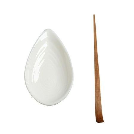 

Ceramic Tea Spoon Shovel Traditional Serving Utensils Smooth Teaware Tea Shovel Tea Art Shovel Filter for Tea Ceremony Indoor Tea Room A