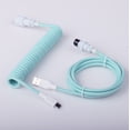 thumbnail image 1 of 5 Pin Gx16 aviator Coiled Cable Mechanical Keyboard Custom Usb c Coiled Cable Wire Pastel Cable, 1 of 4
