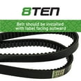 thumbnail image 3 of 8TEN Cogged Belt for Ariens Gravely 07200039 PM272H 72-inch Deck 810-CBL2674T, 3 of 4