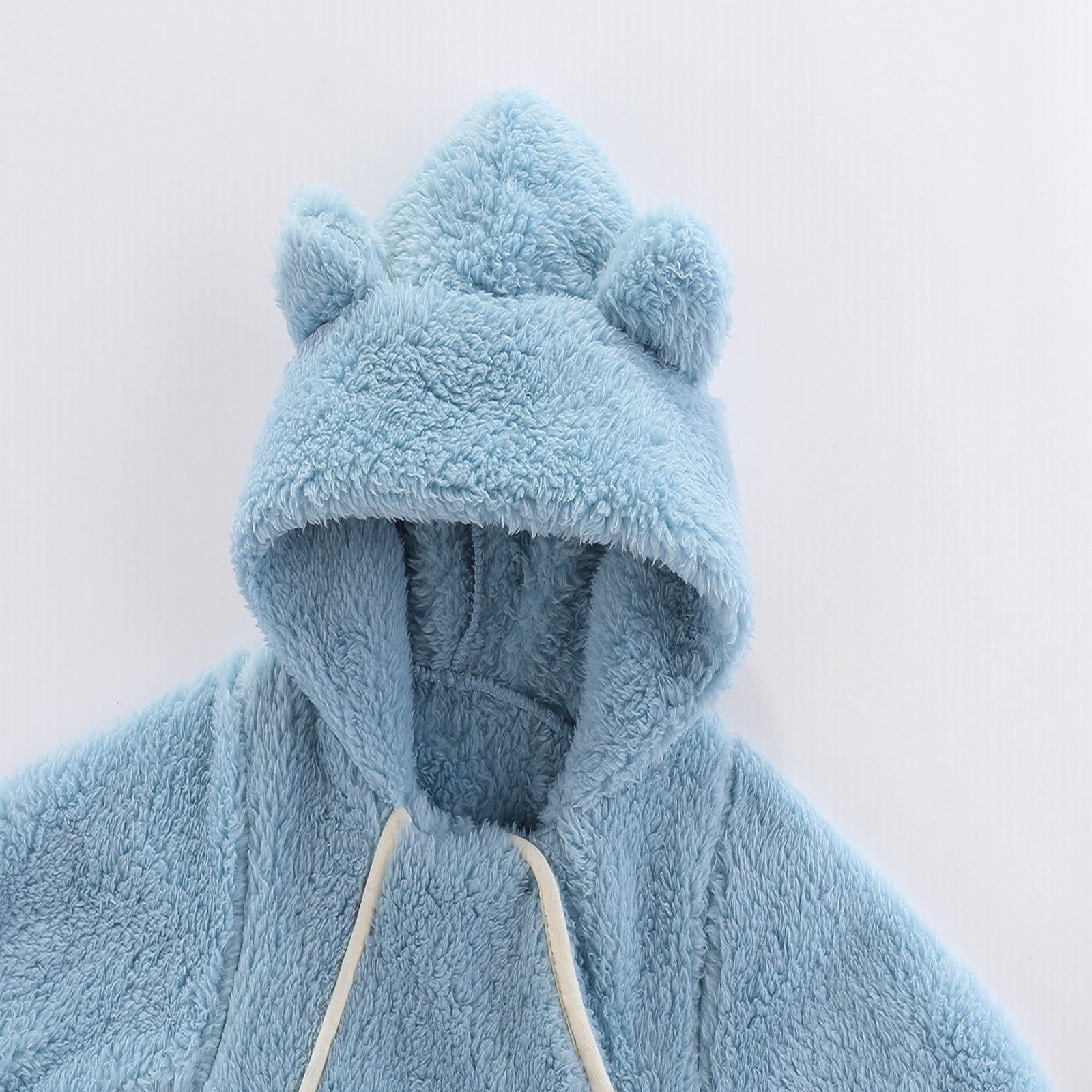 XYIJANI Clearance Newborn Onesies Newborn Baby Bear Onesie Outfit Suit Girls Boys Fleece Jumpsuit Romper Hooded Coat Winter Clothes Outwear Snowsuit Newborn Clothes (Yellow,80)