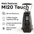 thumbnail image 2 of MACAP MI20 – Chrome Coffee Grinder, Touch Display, 58mm Burrs, 2 of 9