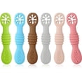 thumbnail image 2 of DONGTAI 6Pcs Silicone Baby Spoons First Stage LED Weaning Spoons Soft 2 of 13