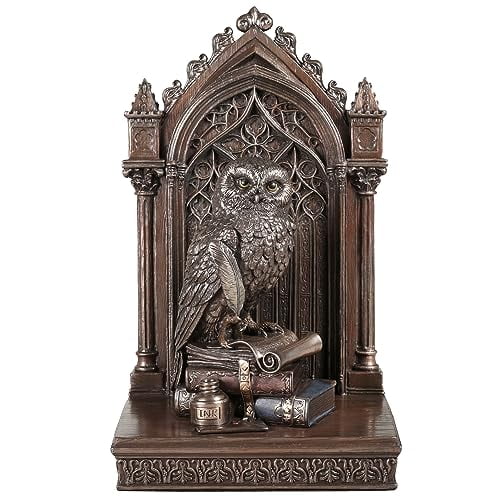 Veronese Design 9 5/8 Inch Grand Owl of Wisdom Cold Cast Resin Bronze Finish Animal Sculpture