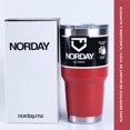 thumbnail image 4 of Vasos de Acero Inoxidable - Termo Tumbler | Vaso Térmico de 30oz - 900ml | Mantiene La Temperatura Entre 8 y 24 Horas - Bebidas Frias y Calientes | Tapa rojo 30oz - 900ml NORDAY 30TBLACK, 4 of 6
