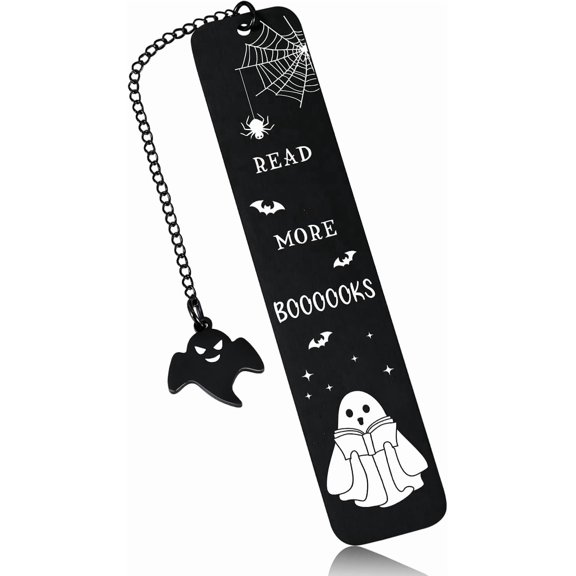 Halloween Bookmark Boo Basket Stuffers for Women Men Spooky Basket Stuffers for Her Him Teens Kids Boo Gifts Spooky Book Marker for Reading Women Horror Halloween Bookmark