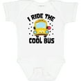 thumbnail image 3 of Inktastic I Ride the Cool Bus with Yellow Bus Boys or Girls Baby Bodysuit, 3 of 5