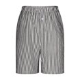 thumbnail image 5 of Juslio Girls Striped Elastic Waist Breathable with Pockets Linen Shorts Solid Casual Shorts Sizes 3-4, 5 of 9