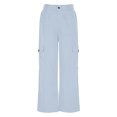 thumbnail image 4 of Dgankt Cargo Pants Women Four Season Casual Solid Color 4 Pockets Versatile and Hanging Straight Leg Suit Pants Long Pants,Sizes S-3XL, 4 of 6