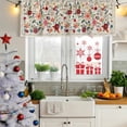 thumbnail image 5 of Watercolor Flowers Curtain Valances for Windows, Kitchen Valance Window Treatments Panel 2 Pack, Rustic Spring Floral Botanical Beige Rod Pocket Short Curtains for Bathroom Bedroom 42 x 18 Inch, 5 of 8