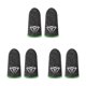 thumbnail image 4 of Injueey 10 piezas Teléfono Gaming Fingertip Sleeves Touch Screen Guantes a prueba de aceite 24Pin Anti-huella digital Fiber Covers Green Type Type1 NO1, 4 of 6