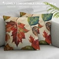 thumbnail image 3 of Pillow Covers Twin Size  Fall Colorful Maple Leaves Bed Pillowcase Pillow Sham Protector Cover for Couch Sofa Zipper Closure, 3 of 5
