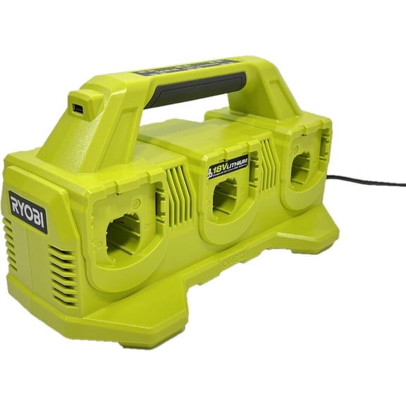 Ryobi 18-Volt ONE  6-Port Dual Chemistry IntelliPort SUPERCHARGER with USB Port P135