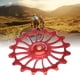 thumbnail image 5 of Heitune Bike Polea del Cambio Trasero Dientes positivos y Negativos Guía de cojinete de cerámica Polea Accesorio de Rueda para Bicicleta de Carretera de montaña(16T), 5 of 5
