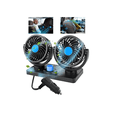 thumbnail image 1 of Ventilador Doble Auto Coche Portátil Con 2 Velocidades Xtellar negro, 1 of 4