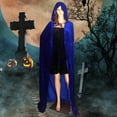 thumbnail image 2 of Capa con Capucha Salvador para Cosplay de Halloween Azul, 2 of 7