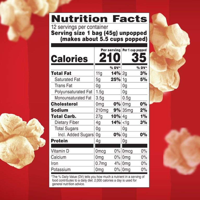 Orville Redenbacher's Kettle Corn Microwave Popcorn, 3.28 Oz, 12