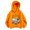 Orange, variant on Big Girls Casual Hoodie Cute Cartoon Cat Graphic Hooded Sweatshirt, Sizes 11-12