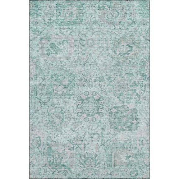 Dalyn Rugs Premium Machine Washable Mayfield AMF1102 Teal 3' x 5' Rug
