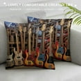 thumbnail image 3 of COMIO  Throw Pillow Cover Guitar Bass Music Musical Instruments Strings Cool Performance Show Square Pillow Case Cushion Cover for Home Car Decorative, 3 of 5