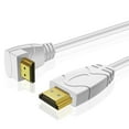 thumbnail image 2 of 4K HDMI Cable Right Angle 270 Degree (6FT) - White High Speed 18GBPs HDMI Wire Cord 4K 60Hz HDR 2K 2160p 1080p 1440p 3D ARC/eARC Ethernet For Video Gaming Xbox One X PS4 Pro & Apple TV HDTV, 2 of 8