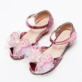 thumbnail image 2 of Gubotare Kids High Heels Girls Sandals Grils Dress Shoes Wedding Party Open Toe Glitter High Heels for Little/Big Kids (Pink,Big Kids 1), 2 of 6
