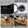thumbnail image 4 of SEANATIVE Car Trunk Mat Universal Fit Auto Trunk Liner Trunk Protection Cargo Liner Scratch-Resistant Auto Interior Accessories for SUVs, Sedans, Trucks, Cow Sunflower Butterfly, 4 of 4
