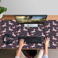 thumbnail image 4 of Long Mouse Pads for Desk,Dark Blue Cartoon Unicorn Leaf Flower Desk Mats on Top Of Desks, Desk Mouse Pad Extra Large with 3mm Non-Slip Base and Stitched Edge for Gaming,Work,Home 47.3"x23.6", 4 of 5