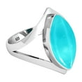 thumbnail image 3 of 925 Sterling Silver Ring Natural Smithsonite Handmade Jewelry, 3 of 10