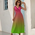 thumbnail image 5 of Pink Green Gradient Sleeveless Dress Summer Women Clothes Dress for Pregnant Women Dresses, 5 of 9
