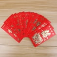 thumbnail image 3 of 6Pcs Chinese New Year Paper Red Envelopes Packet Money Pocket Wedding Supplies, 3 of 7