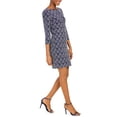 thumbnail image 3 of Jessica Howard Women's Glitter Knit Sheath Dress Blue Size 12 Petite, 3 of 3