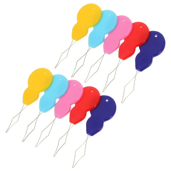 FRCOLOR  10 Pcs Needle Threader Hand Hemline Threaders Floss Sewing Machine