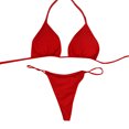 thumbnail image 4 of MKLEKYY Trajes De Baño Dama Women Bandeau Bandage Bikini Set Push-Up Brazilian Swimwear Beachwear Swimsuit, 4 of 5