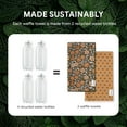 thumbnail image 6 of RECYCO Waffle Kitchen Towel Set of 2 - Quick Dry Microfiber Sustainable Dish Towels - Ultra Absorbent Reusable Cleaning Tea Towels - Lightweight Hand Towels,16”x 28”, Amber Flora, 6 of 7