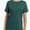 Dark Green, variant on Womens Short Sleeve Basic Shirts Crewneck Tees Loose Fit Fashion Tops Casual Summer Clothes