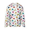 thumbnail image 1 of Balery Ladybugs And Flowers Sudadera ligera de manga larga con capucha y protección solar UPF 50+ para hombre y mujer, ideal para pesca y running-Medium, 1 of 7