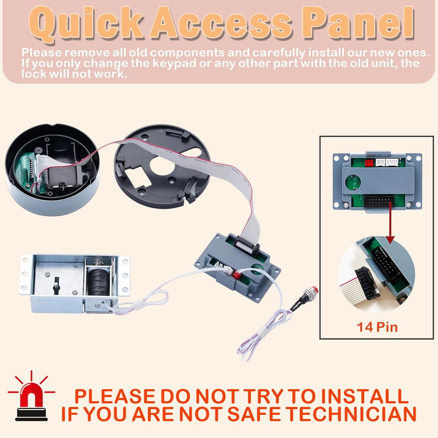 Wah Lin Parts Replacement Lock for Gun Safe