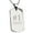 Rose Gold, variant on Stainless Steel #1 DAD Engraved Dog Tag Pendant Male