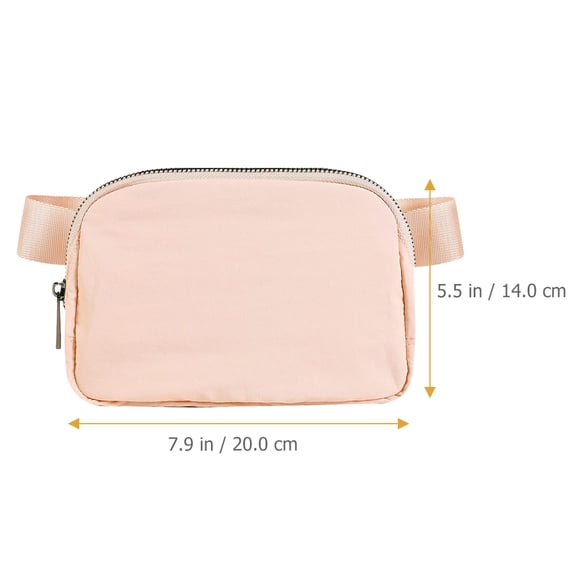 WEAVILUX Portable Fanny Bag Nylon Pink 1Set for Women Running Climbing