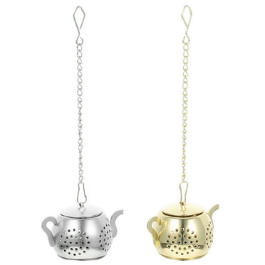 2Pcs Stainless Steel Tea Strainer Loose Leaf Tea Steeper Portable Tea Infuser for Home Office