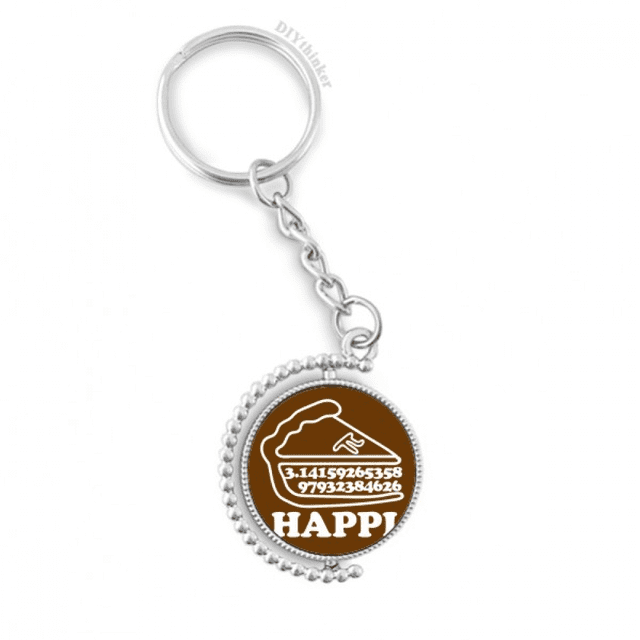happy mathematics Calcule pi clip de Chaîne Accessoires de Disque Porte-Clés Rotatif