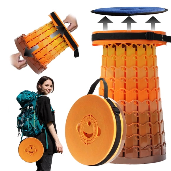 Taburete PLOGGING XXL Plegable con Cojín Altura 50 cm