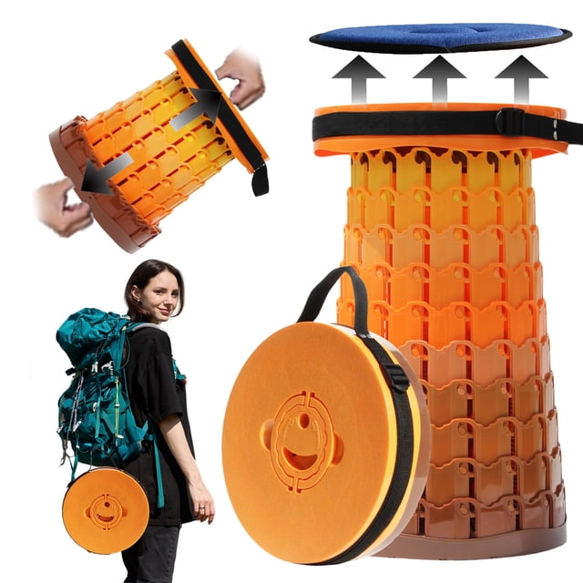 Taburete PLOGGING XXL Plegable con Cojín Altura 50 cm