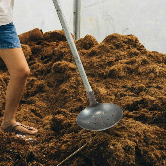 BESTOYARD Large Capacity Metal Sifting Shovel for Cleaning Sludge and Dust