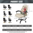 thumbnail image 5 of HELLHERO Rose Butterfly Print Office Chair Cover Set, Anti Dust Gaming Chair Seat Cover with Arm Rest Covers, Stretchable Rotating Boss Chairs Slipcover, Home Decor, 5 of 6